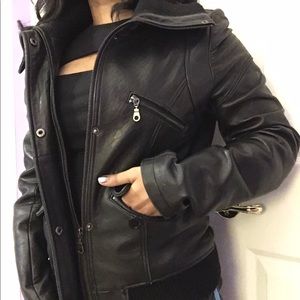 DKNY Real Leather Jacket